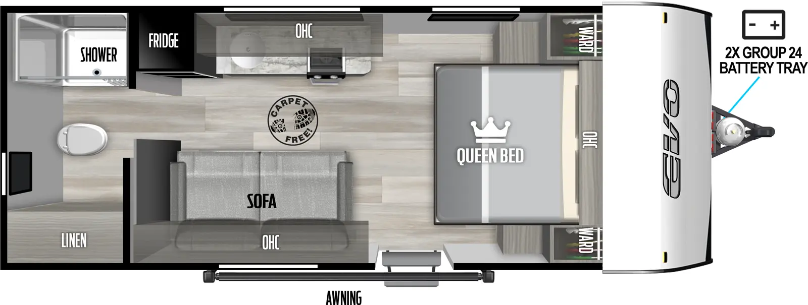 Evo East 16RBLE Floorplan
